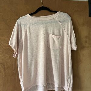 Aerie Soft Pink Sheer Top